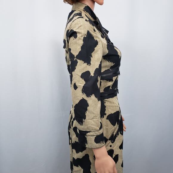 Rachel Roy Trench Coat Snap Closure Lined Zipper Detail Modal XS X-Small - Picture 5 of 11